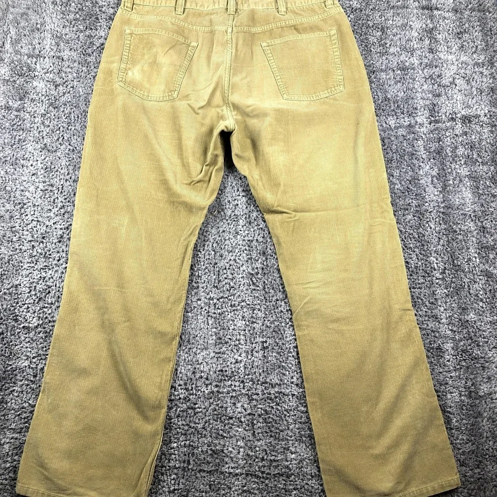 L.L. Bean‎ Pants Mens 38x30 Brown Corduroy Straight 5 Pocket Casual Khakis